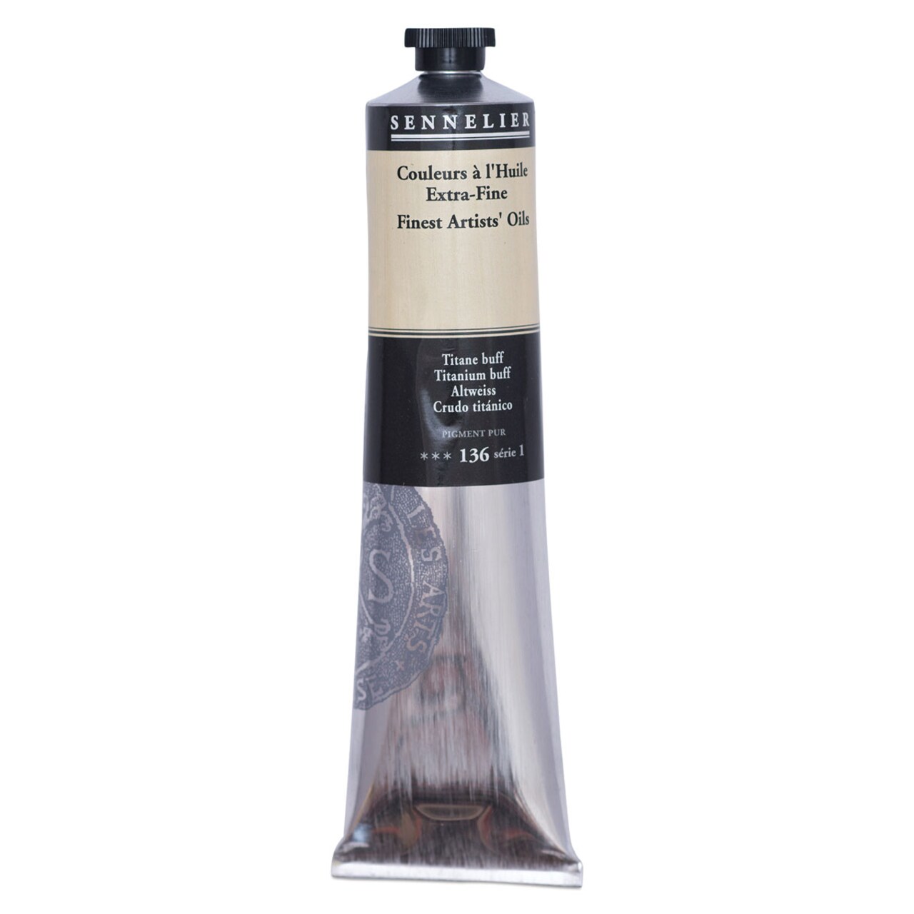 Sennelier Artists' Extra Fine Oil Paint - Titanium Buff, 200 ml tube